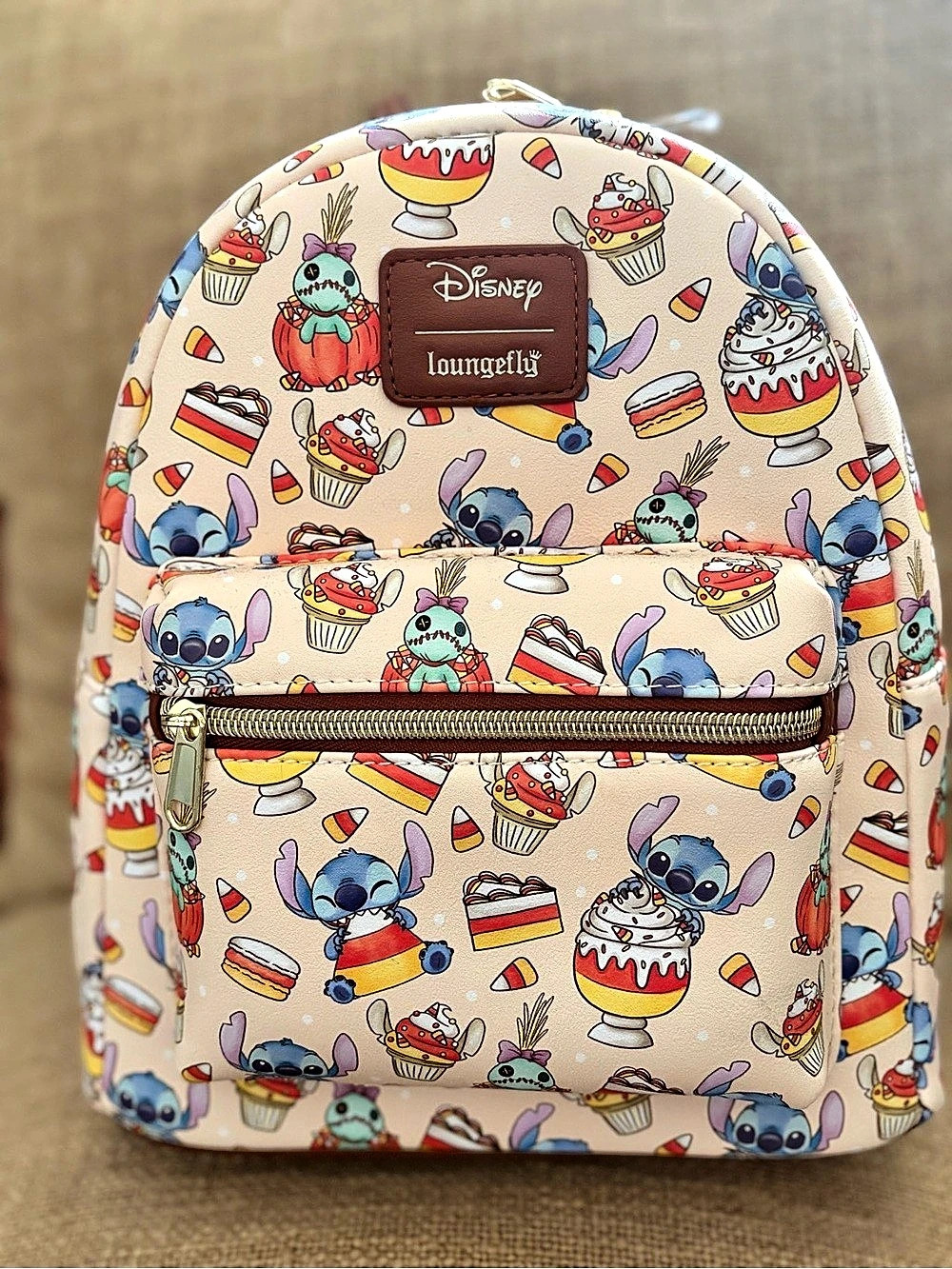Disney Stitch and Scrump Halloween treats mini backpack by Loungefly.
